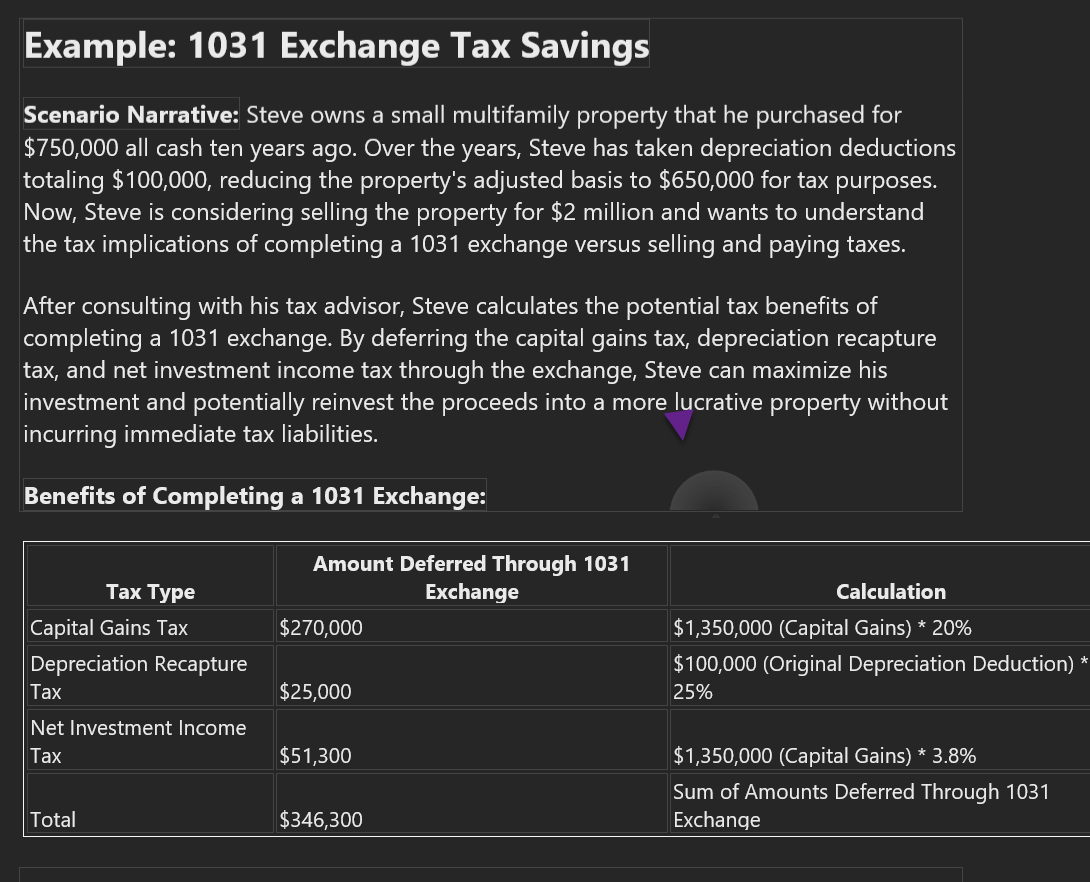 what is a 1031 exchange